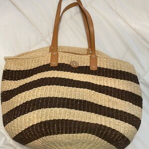 Tory Burch woven striped bag
